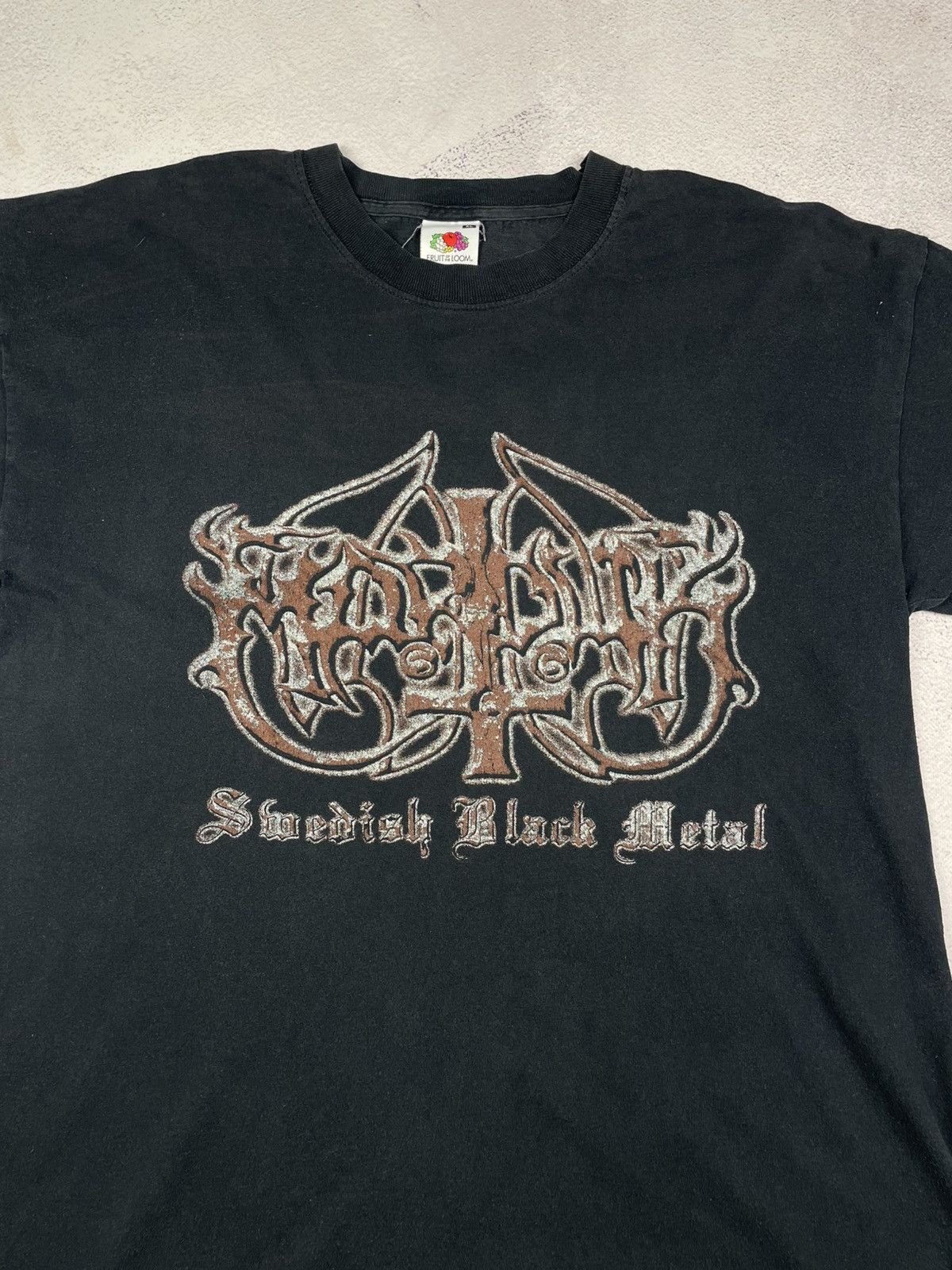 Band Tees × Vintage Vintage Marduk Swedish Black Metal T-Shirt 2000s Rare Size US XL / EU 56 / 4 - 3 Thumbnail