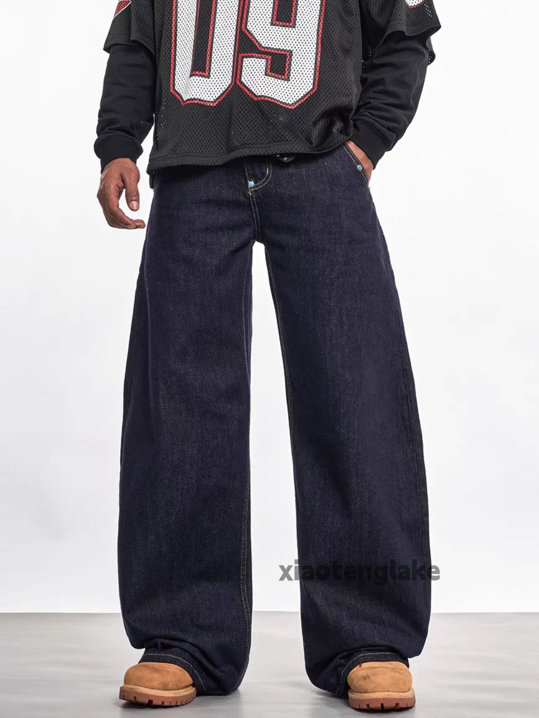 Vintage Unisex outdoor utility loose baggy flared hiphop jeans Size US 30 / EU 46 - 4 Thumbnail