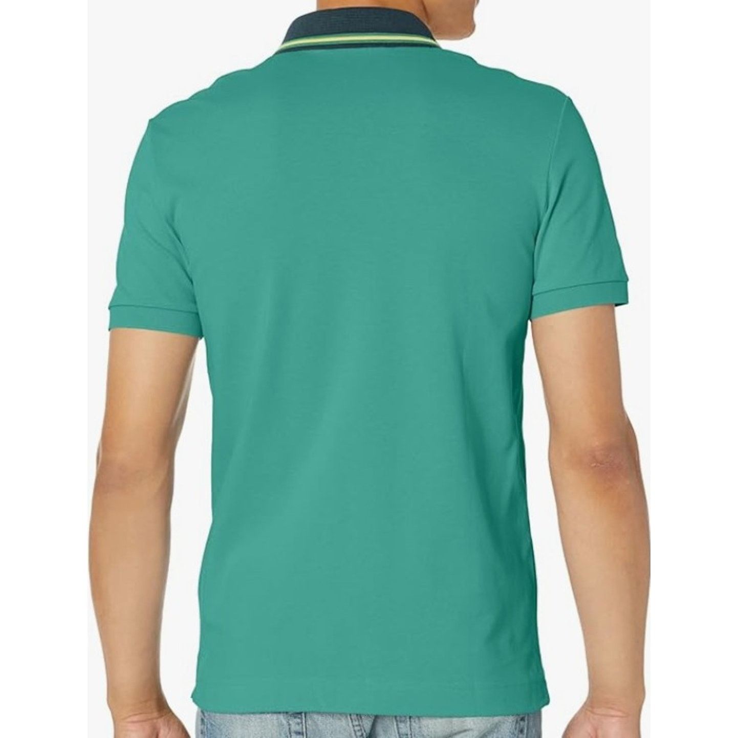 Lacoste Lacoste Men's Regular Fit Striped Neck Polo Shirt OCELLE 2XL Size US XXL / EU 58 / 5 - 3 Thumbnail