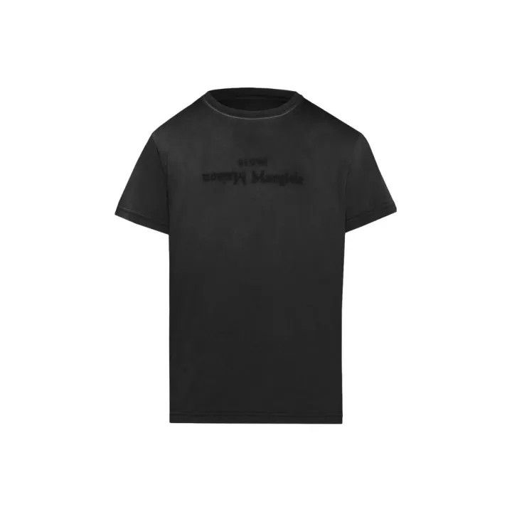 Maison Margiela Maison Margiela Gray Casual Logo T-Shirt 0079 Size L / US 10 / IT 46 - 1 Thumbnail
