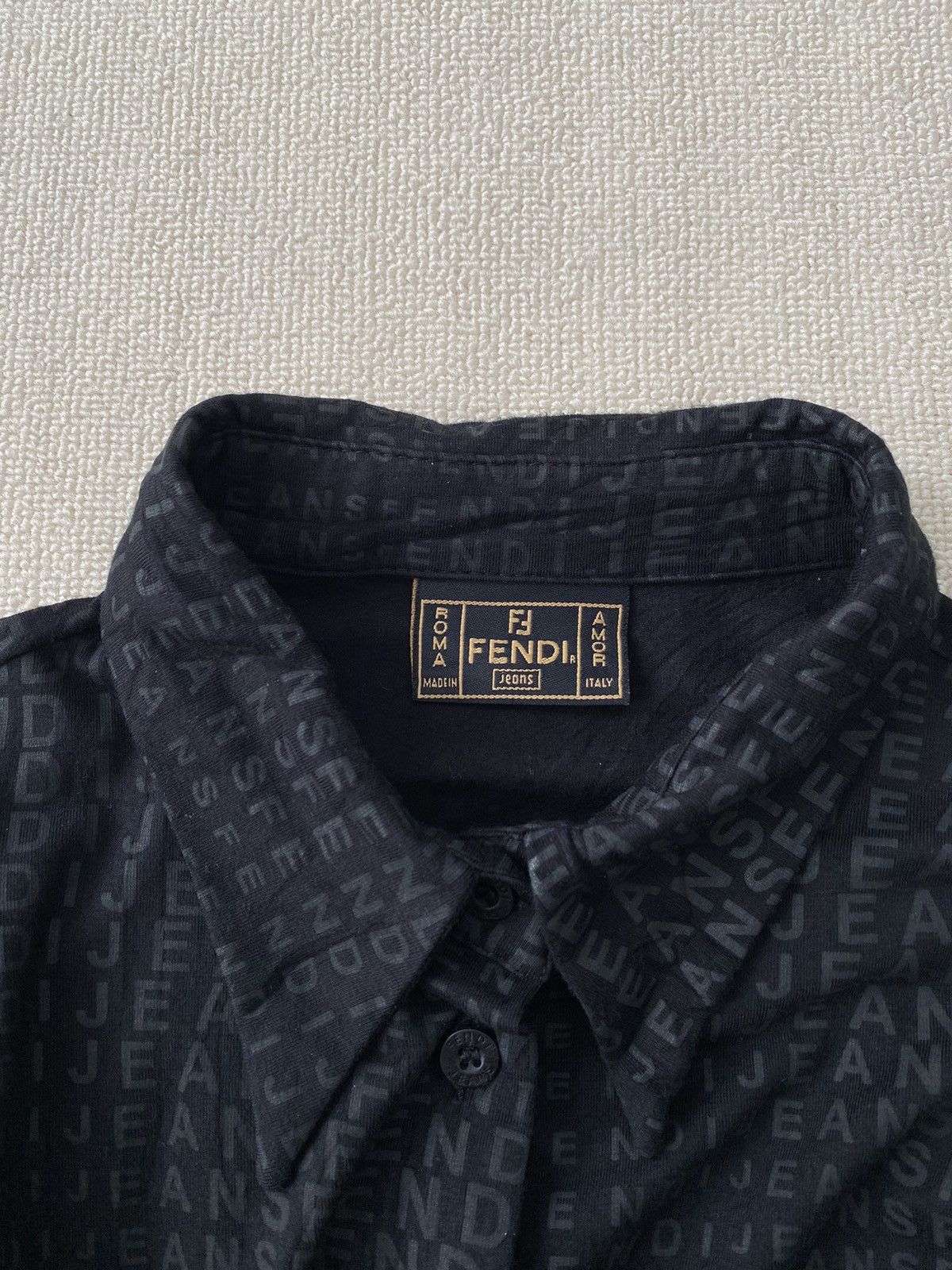 Fendi × Zucca Fendi monogram blouse Size M / US 6-8 / IT 42-44 - 4 Thumbnail