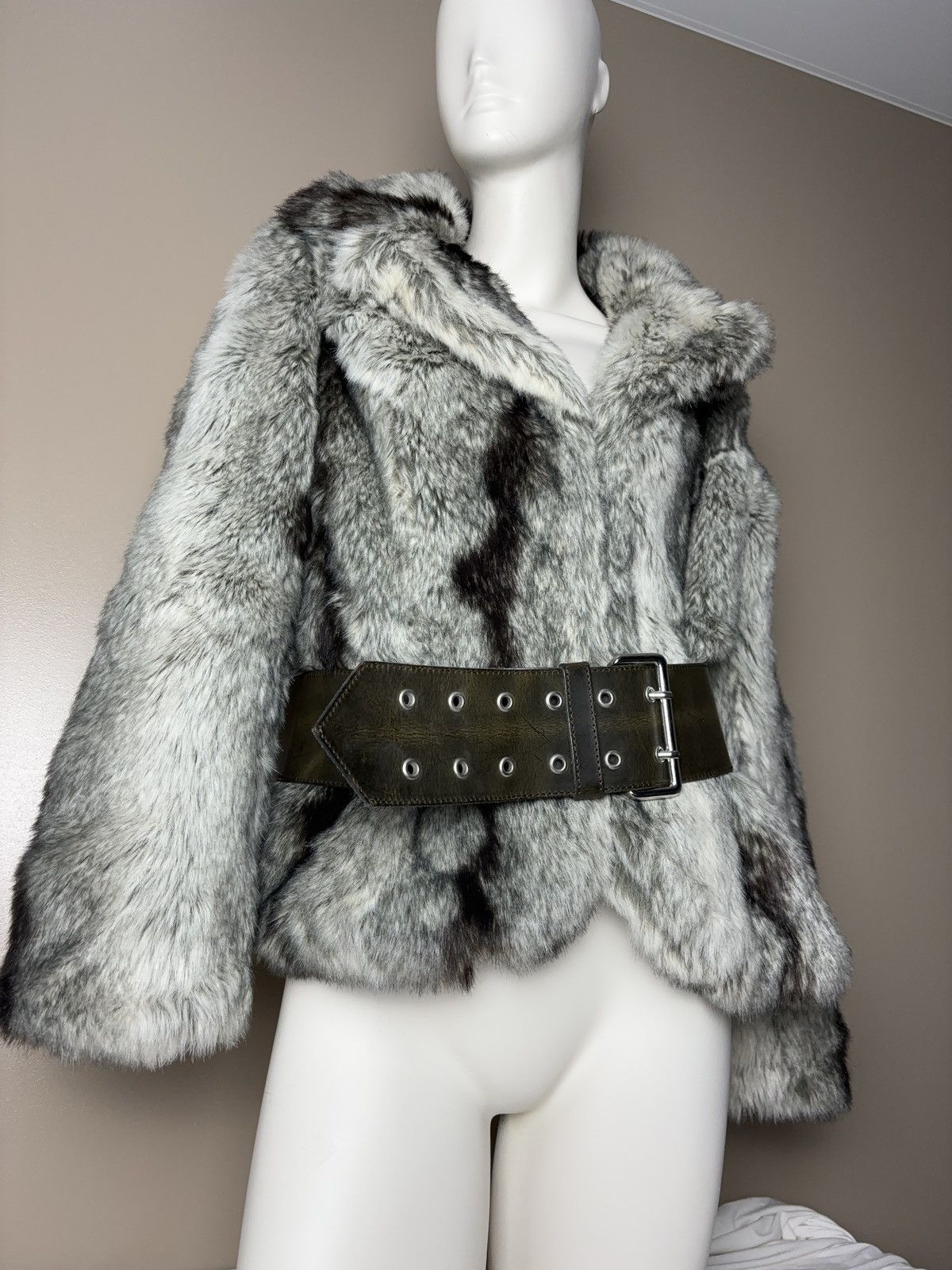 Vintage Vintage amazing faux fur coat fluffy opium coat Size L / US 10 / IT 46 - 3 Thumbnail