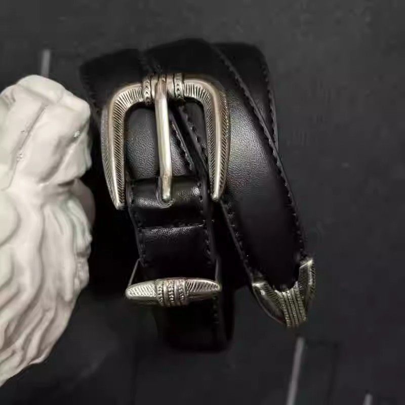 Vintage Y2K Gothic Buckle Belt Size 32 - 2 Thumbnail
