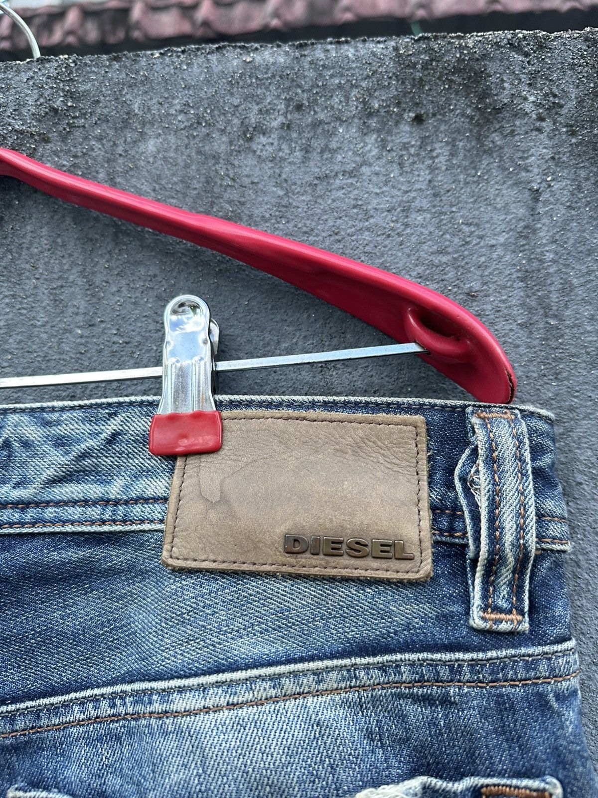 Diesel 👹Vintage Diesel Baggy Straight Cut Jeans Size US 32 / EU 48 - 10 Thumbnail