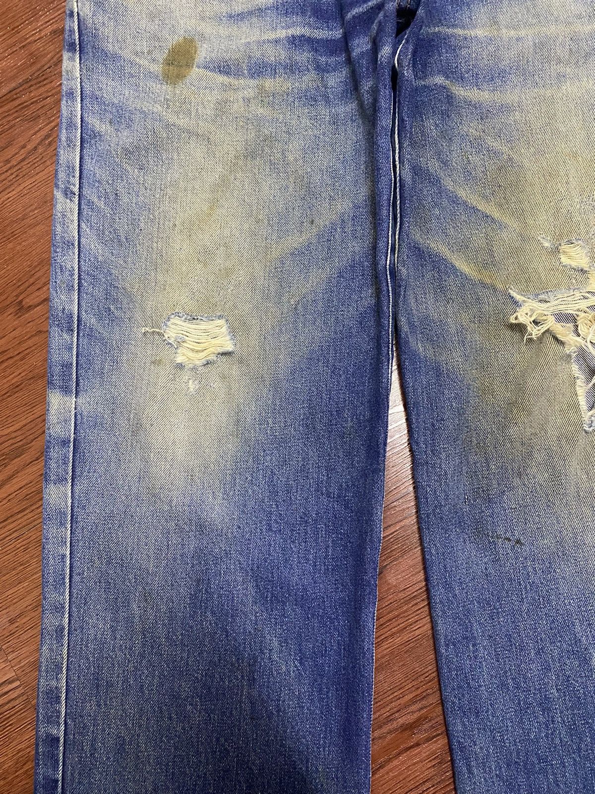 Japanese Brand Vintage Kenzo Japan Mud Wash Distressed Baggy Jeans Size US 32 / EU 48 - 7 Thumbnail