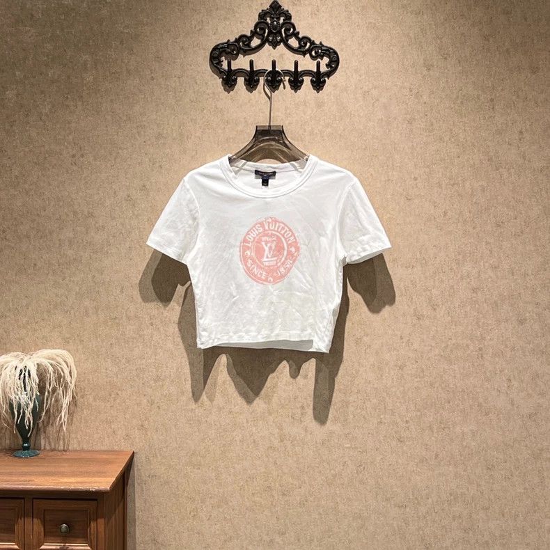 Louis Vuitton Louis Vuitton 25 FW new white badge short sleeve Size L / US 10 / IT 46 - 1 Thumbnail
