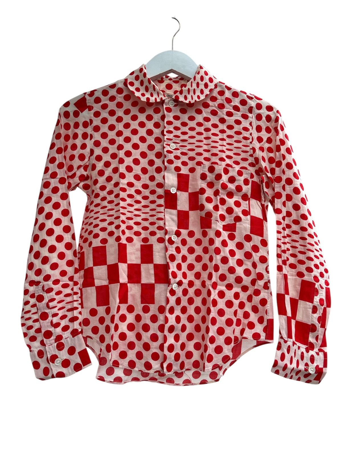 Comme des Garcons SS01 RUNWAY Optical Illusion Shirt Size S / US 4 / IT 40 - 2 Thumbnail