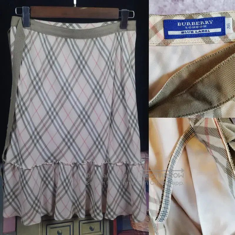Burberry Burberry Short Summer Skirt in Light Brown. Size 23" - 4 Thumbnail