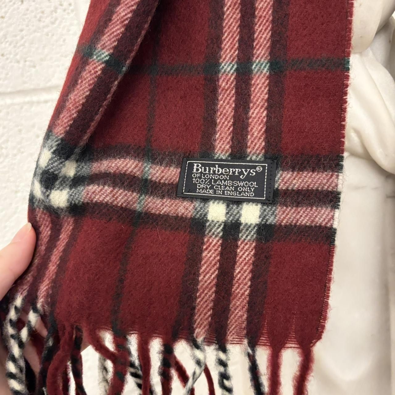 Burberry Burberry 100% Lambswool Nova Check Scarf Size ONE SIZE - 2 Thumbnail