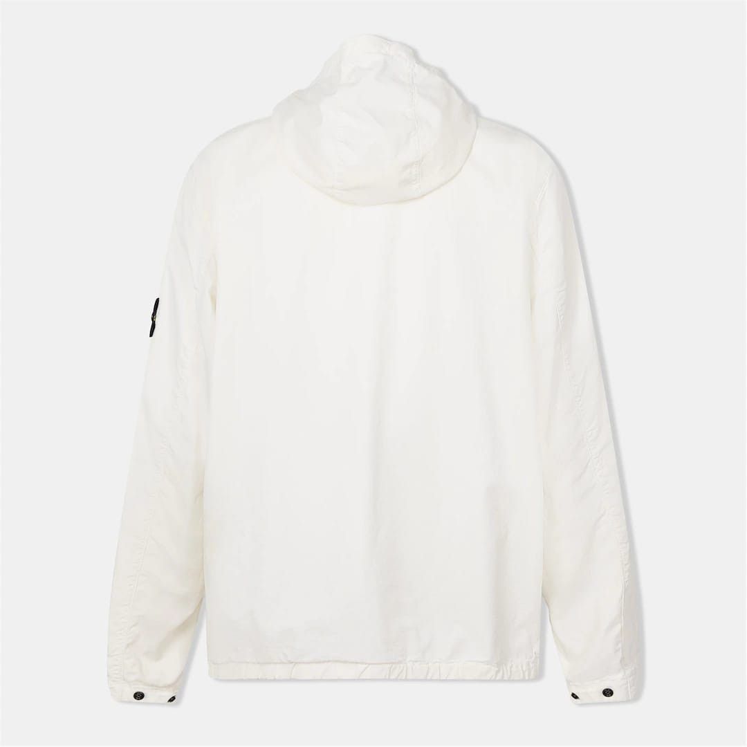 Stone Island o1g2r1mq0526 Supima Cotton Twill Hooded Jacket in Ivory Size US S / EU 44-46 / 1 - 2 Thumbnail