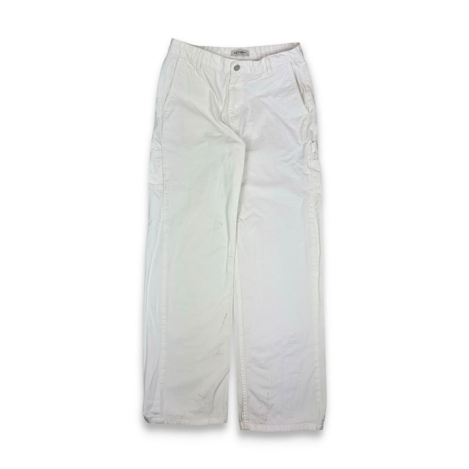 Carhartt Carhartt WIP Womens White Cotton Straight Leg Pierce Pant 28 Size 28" / US 6 / IT 42 - 4 Thumbnail