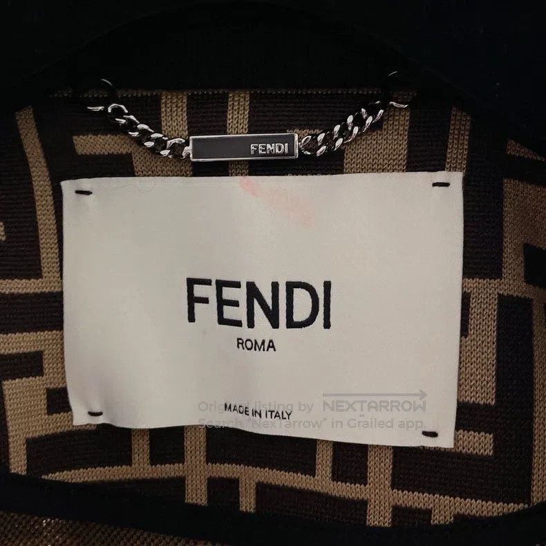 Fendi Fendi FF logo full print, puff sleeve jacket Size XXS / US 00 / IT 34 - 7 Thumbnail