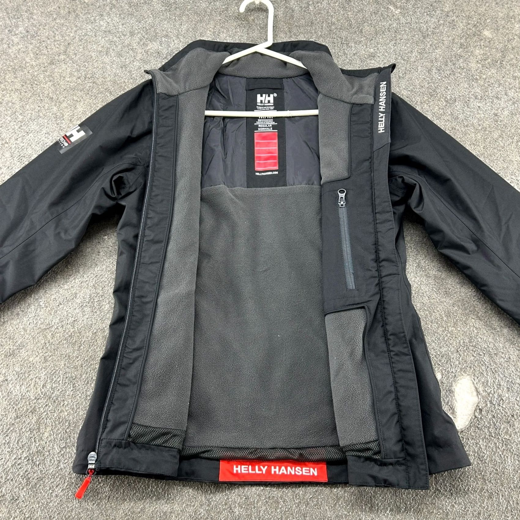 Helly Hansen VINTAGE Helly Hansen Jacket Womens M Black Windbreaker Polyester Sailing Crew Midlayer Size M / US 6-8 / IT 42-44 - 3 Thumbnail