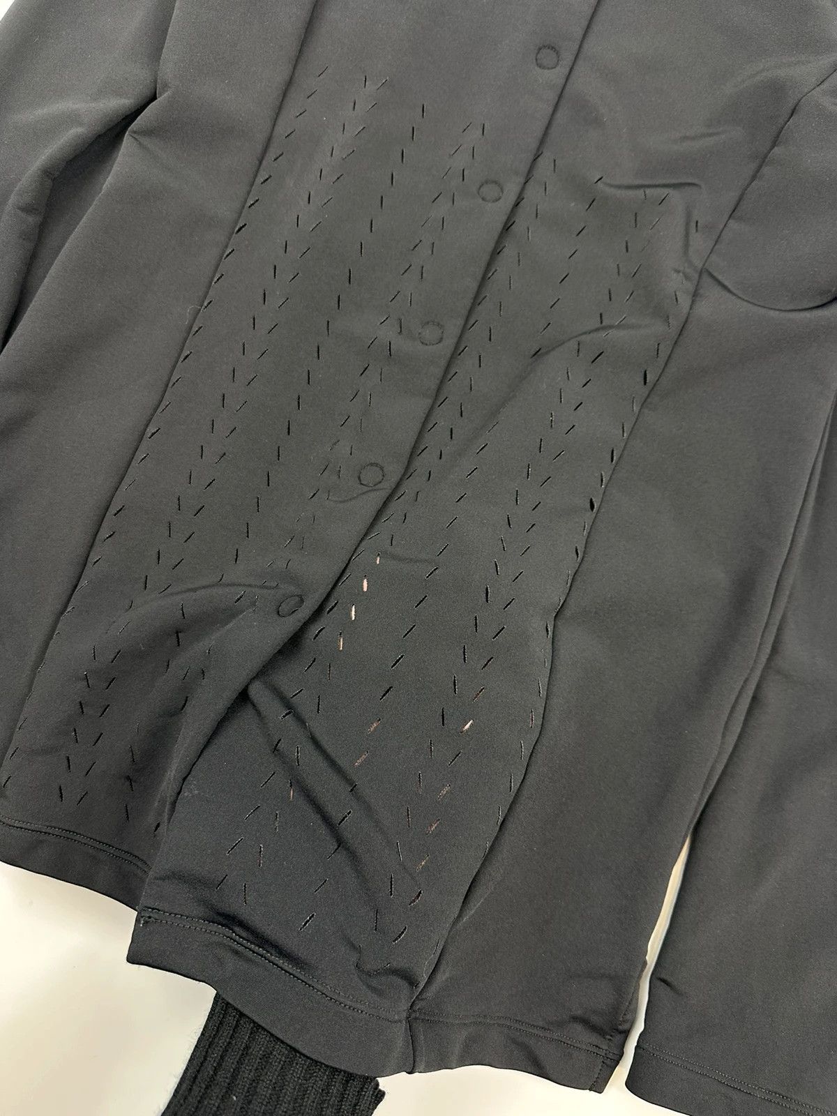 Marithe + Francois Girbaud Marithé + Francois Girbaud Black Lycra Shirt Jacket Size L / US 10 / IT 46 - 7 Thumbnail