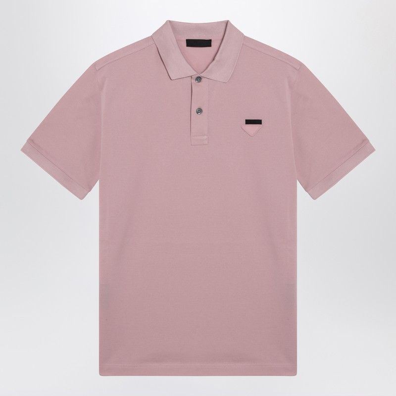 Prada Prada Pink Cotton Pique Polo Size US S / EU 44-46 / 1 - 1 Thumbnail