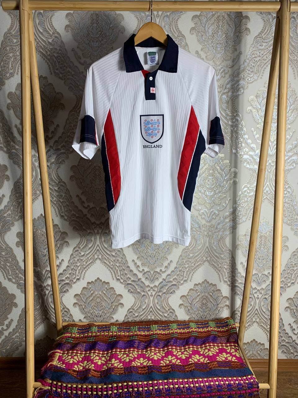Vintage Very Rare Umbro England Retro Soccer Jersey Manchester 90s Size US M / EU 48-50 / 2 - 1 Thumbnail