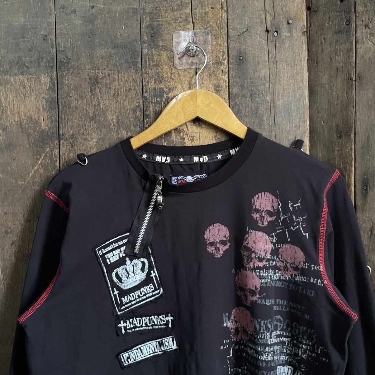 Seditionaries Vintage Mad Punks Gothic Bondage Shirt Size US L / EU 52-54 / 3 - 3 Thumbnail