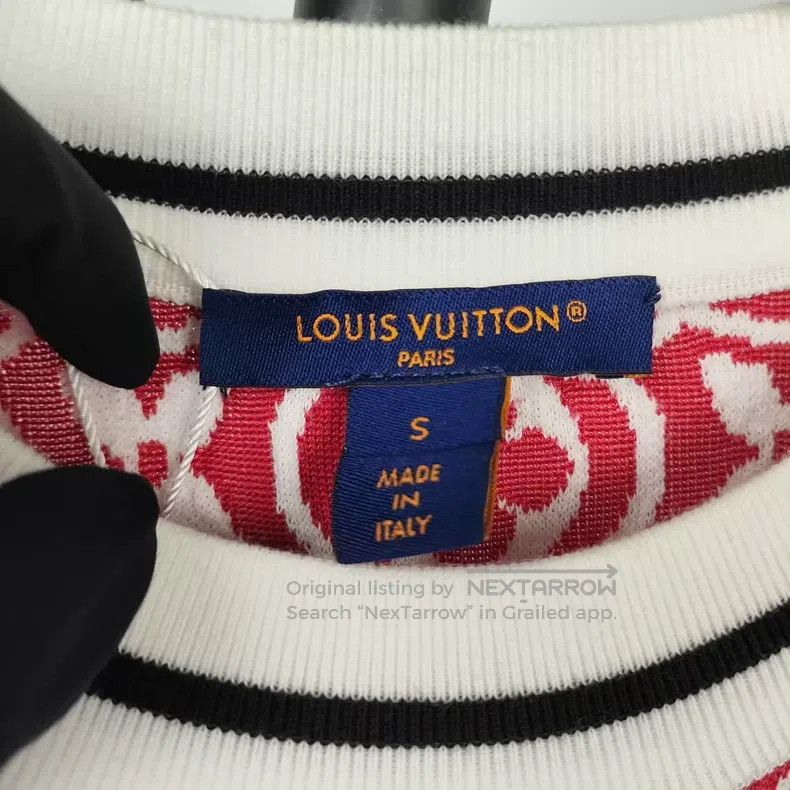 Louis Vuitton Louis Vuitton Red and blue presbyopia sweater Size S / US 4 / IT 40 - 3 Thumbnail