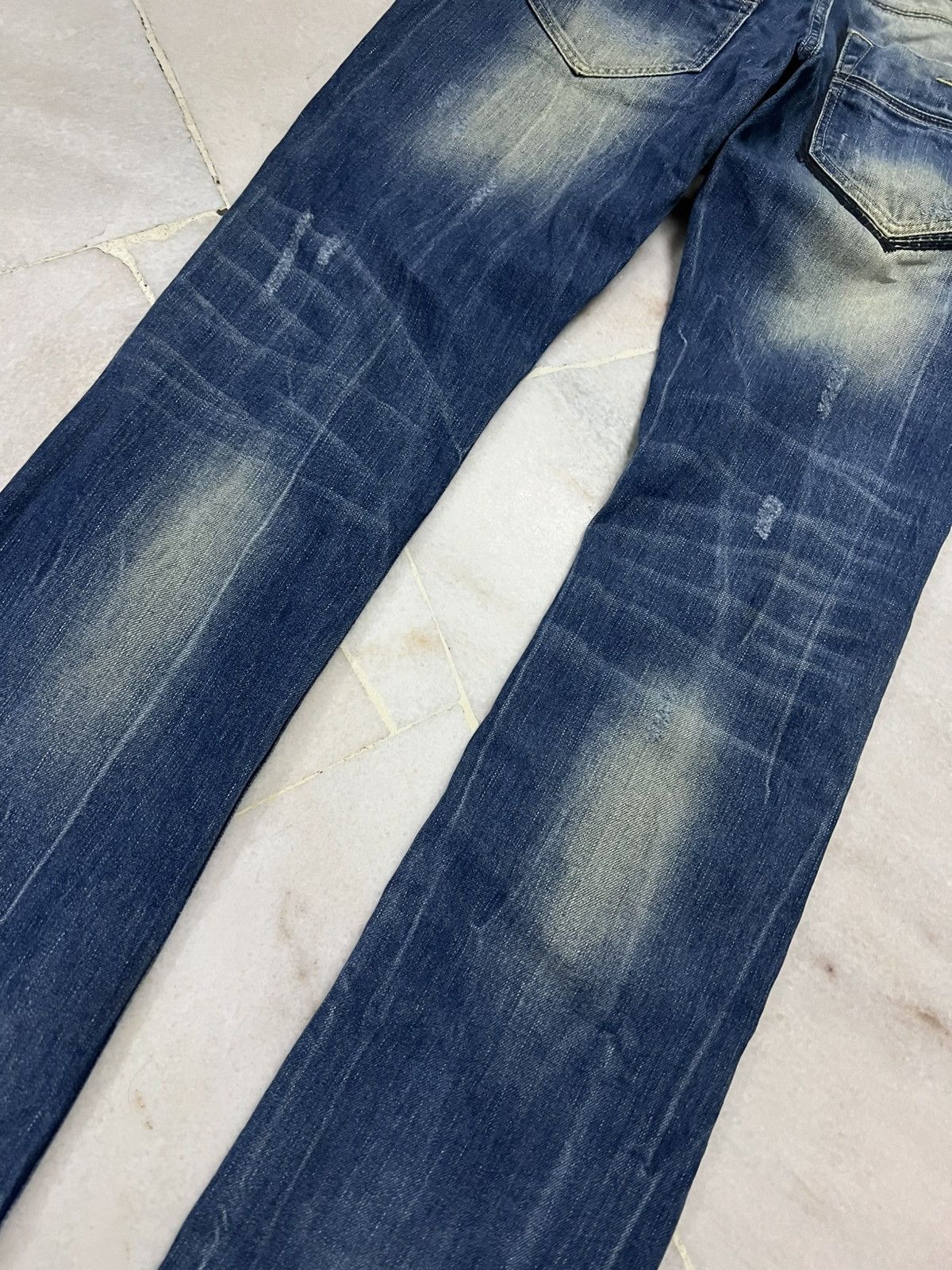 Zara 💥Very Rare💥Zara Blue Distressed Jeans Size US 32 / EU 48 - 13 Thumbnail