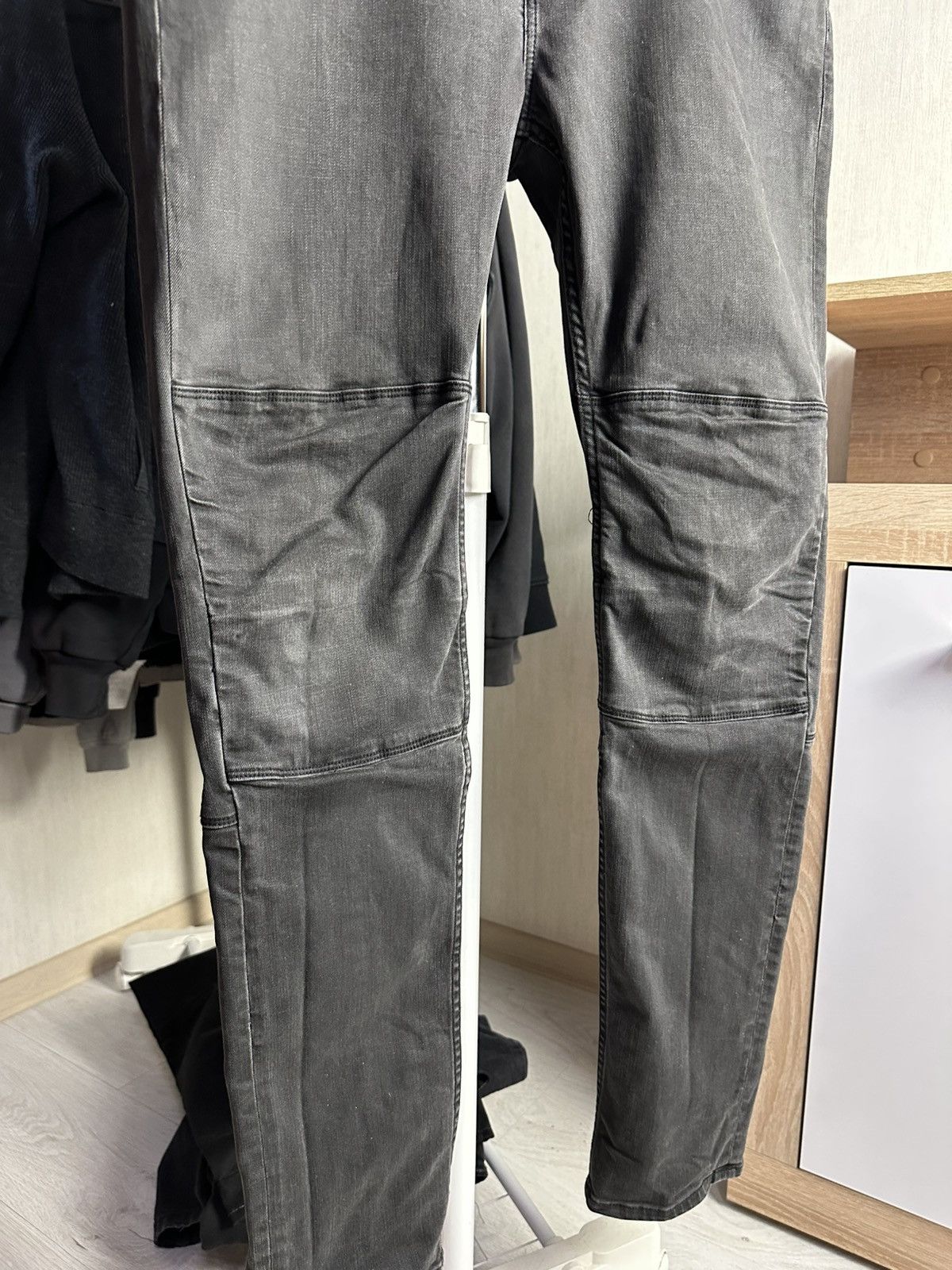Allsaints Mens Pants Denim Jeans Allsaints Size 33 Reynolds Biker Size US 33 - 3 Thumbnail