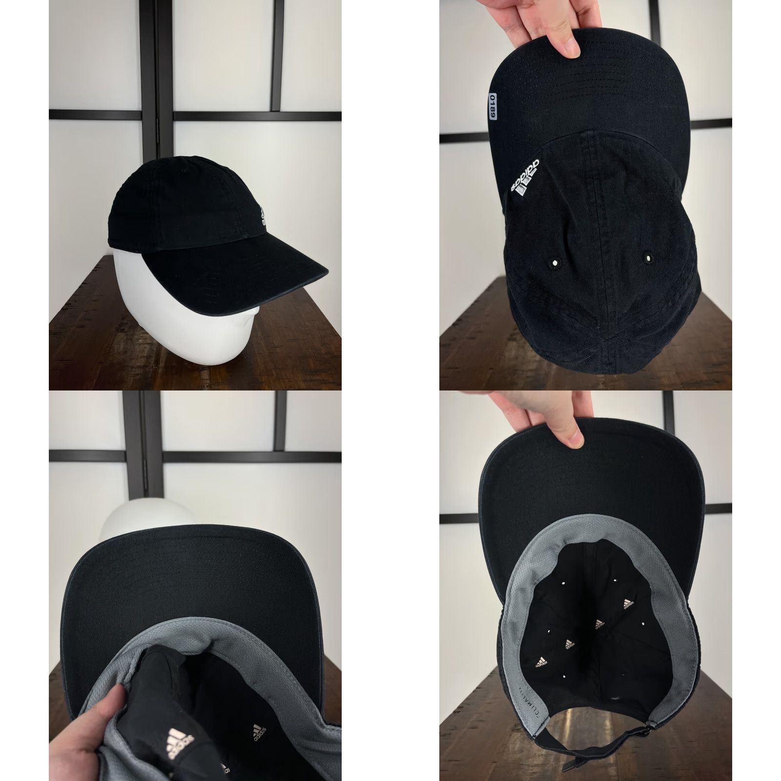 Adidas Adidas Hat Cap Strap Back Adult One Size Black Climalite Cotton Poly Golf Golfer Hat/Cap Adjustable Mens Size ONE SIZE - 8 Thumbnail
