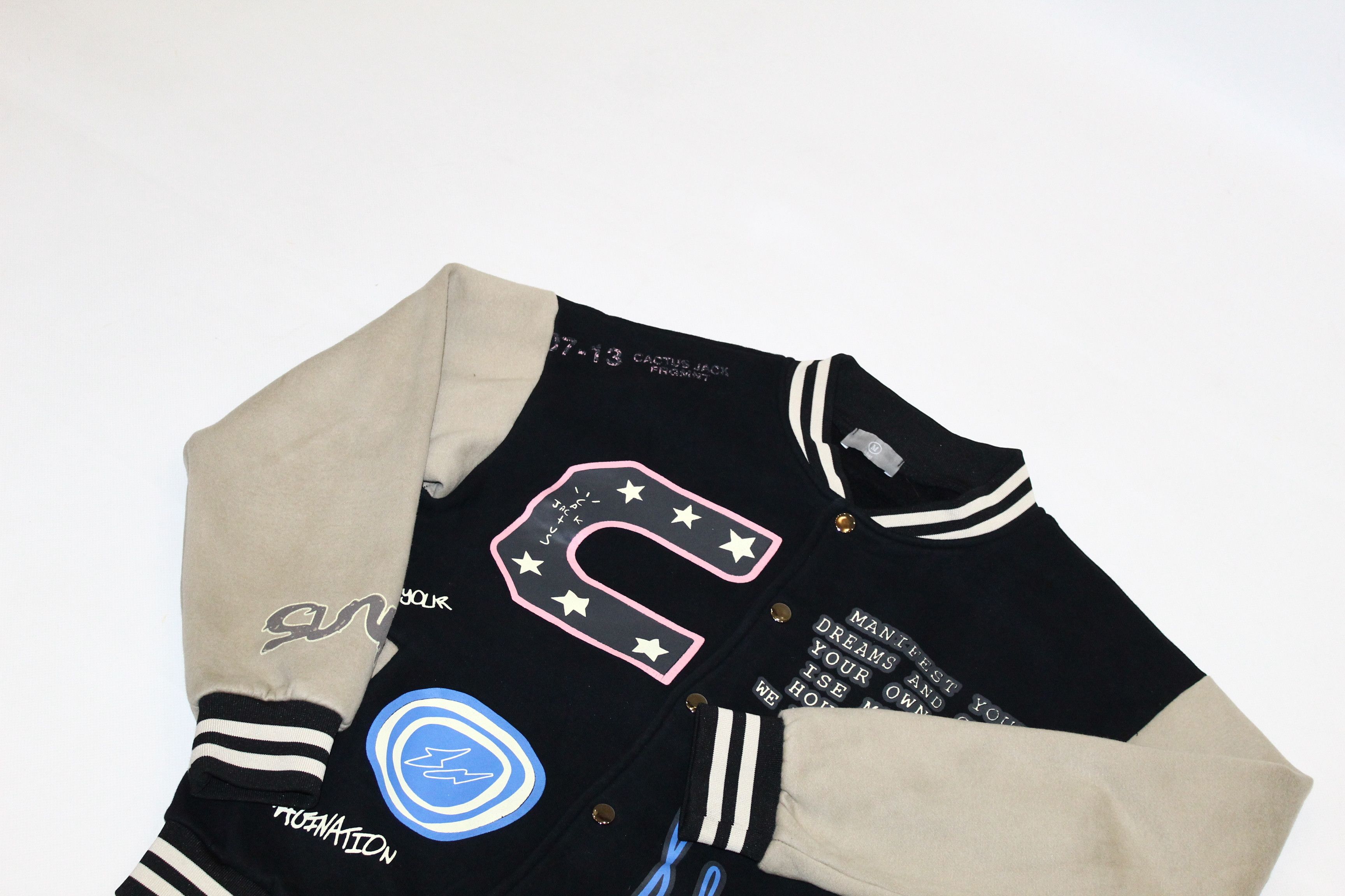 Japanese Brand hbat design Cactus Jack Travis Scott printed varsity jacket Size US M / EU 48-50 / 2 - 9 Thumbnail