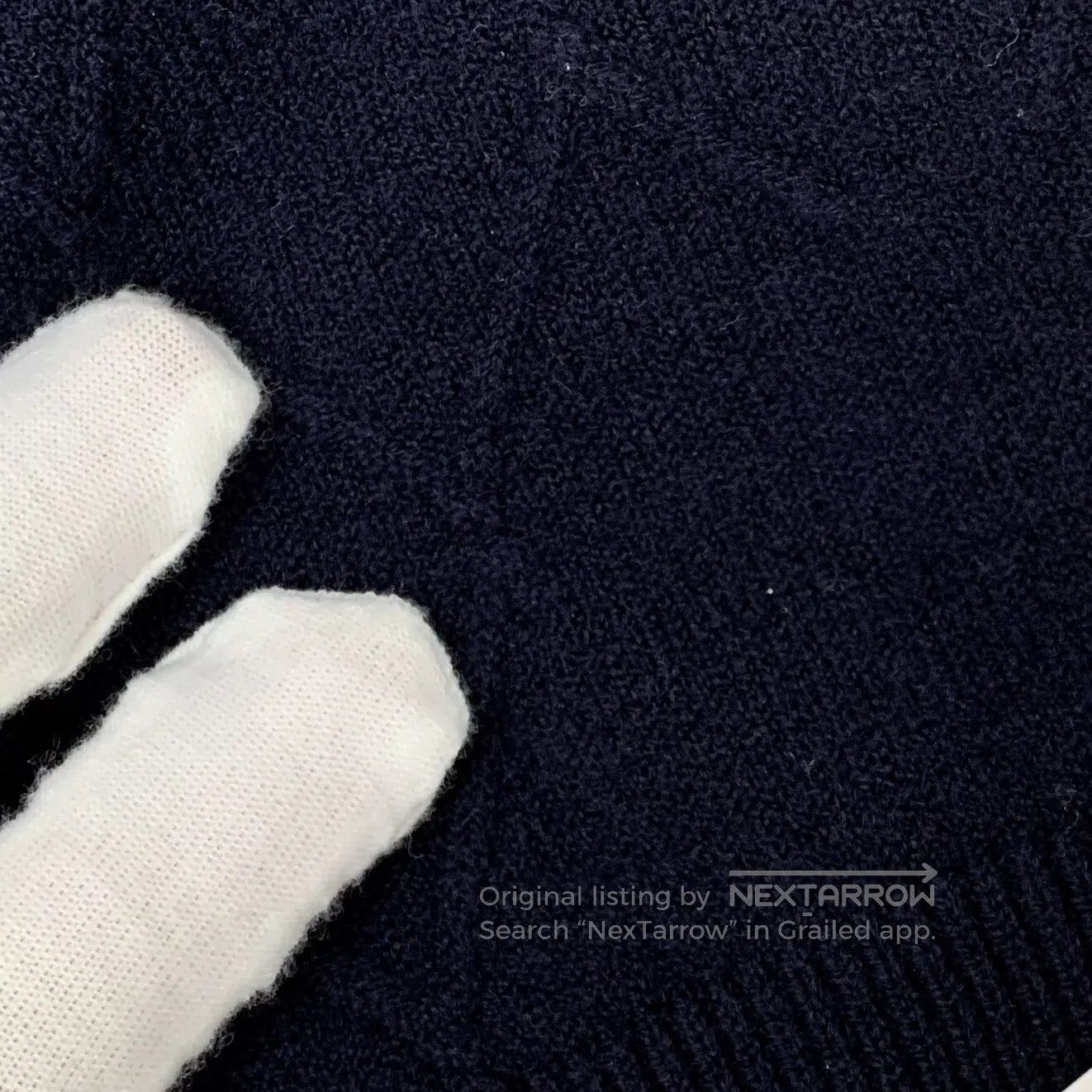 Versace Versace Navy blue diamond pattern wool round neck long sle Size US M / EU 48-50 / 2 - 9 Thumbnail