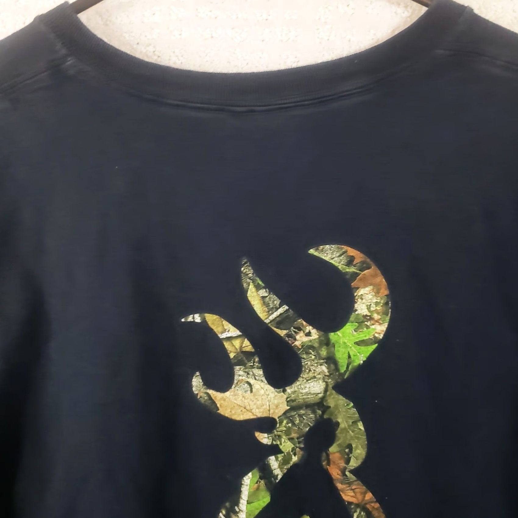 Vintage Browning Hunting Men's 2XL Brown T-Shirt Short Sleeve Camouflage Buck Logo Back Front Vintage Big Tall Shirt Mens Size US XXL / EU 58 / 5 - 6 Thumbnail