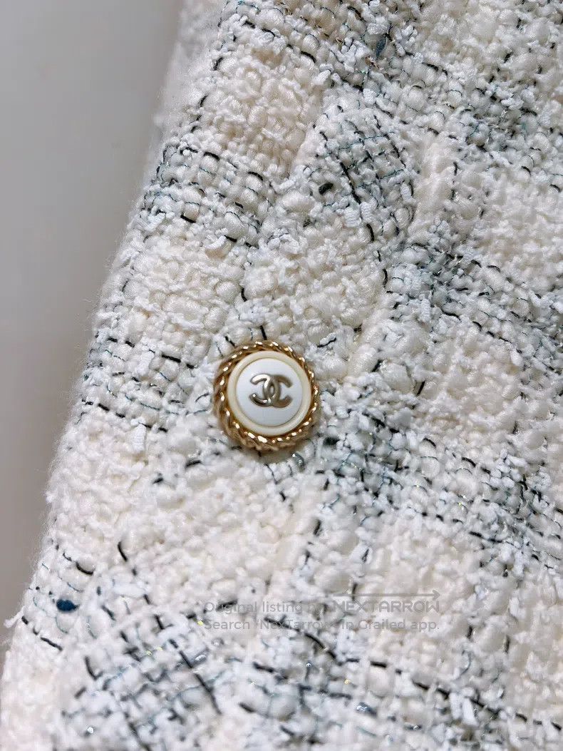 Chanel Chanel Snow series milky white tweed coat Size XS / US 0-2 / IT 36-38 - 6 Thumbnail