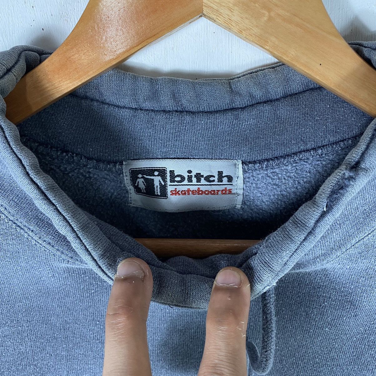 Vintage Vintage 90's BITCH SKATEBOARDS Skatewear Pullover Sweatshirt Size US M / EU 48-50 / 2 - 9 Thumbnail