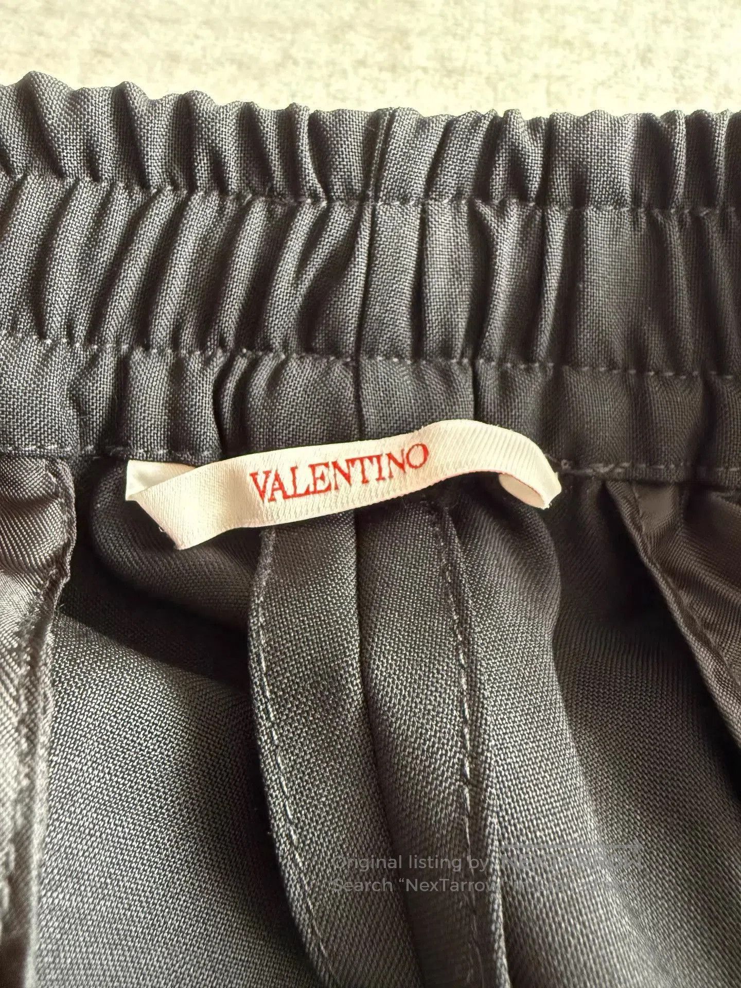 Valentino Black Casual Drawstring Pants Size 32. Size US 32 / EU 48 - 6 Thumbnail