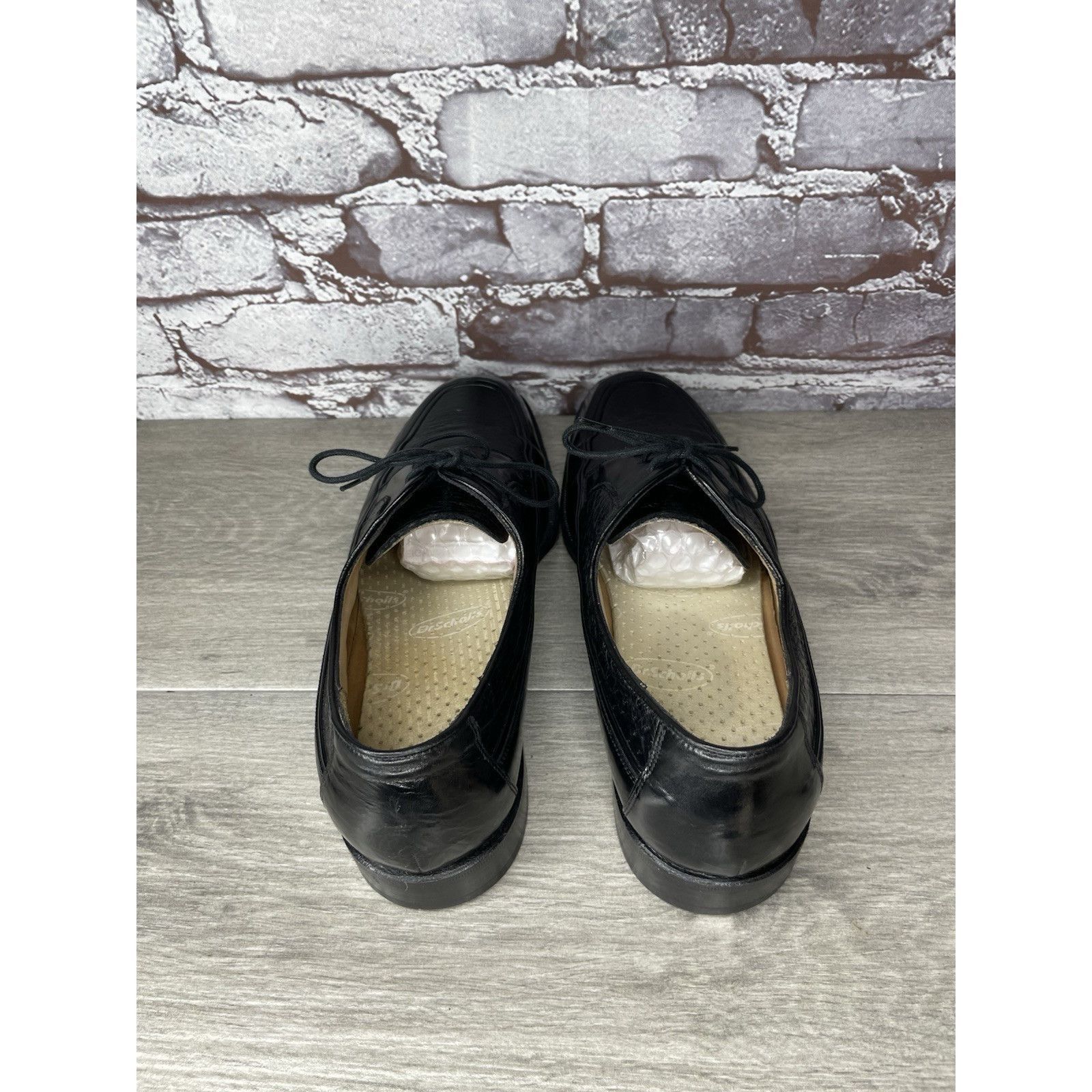 Johnston & Murphy Johnston & Murphy Black Leather Square Toe Italy Dress Shoe Size US 10 / EU 43 - 6 Thumbnail