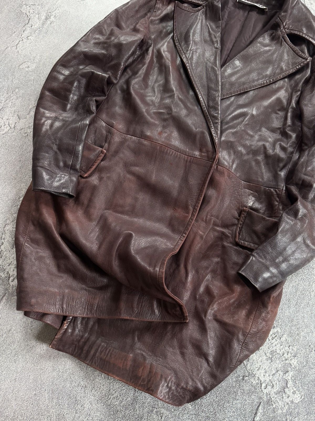 Jil Sander × Vintage Jil Sander 42 Wmns leather jacket blazer coat vintage Size M / US 6-8 / IT 42-44 - 2 Thumbnail