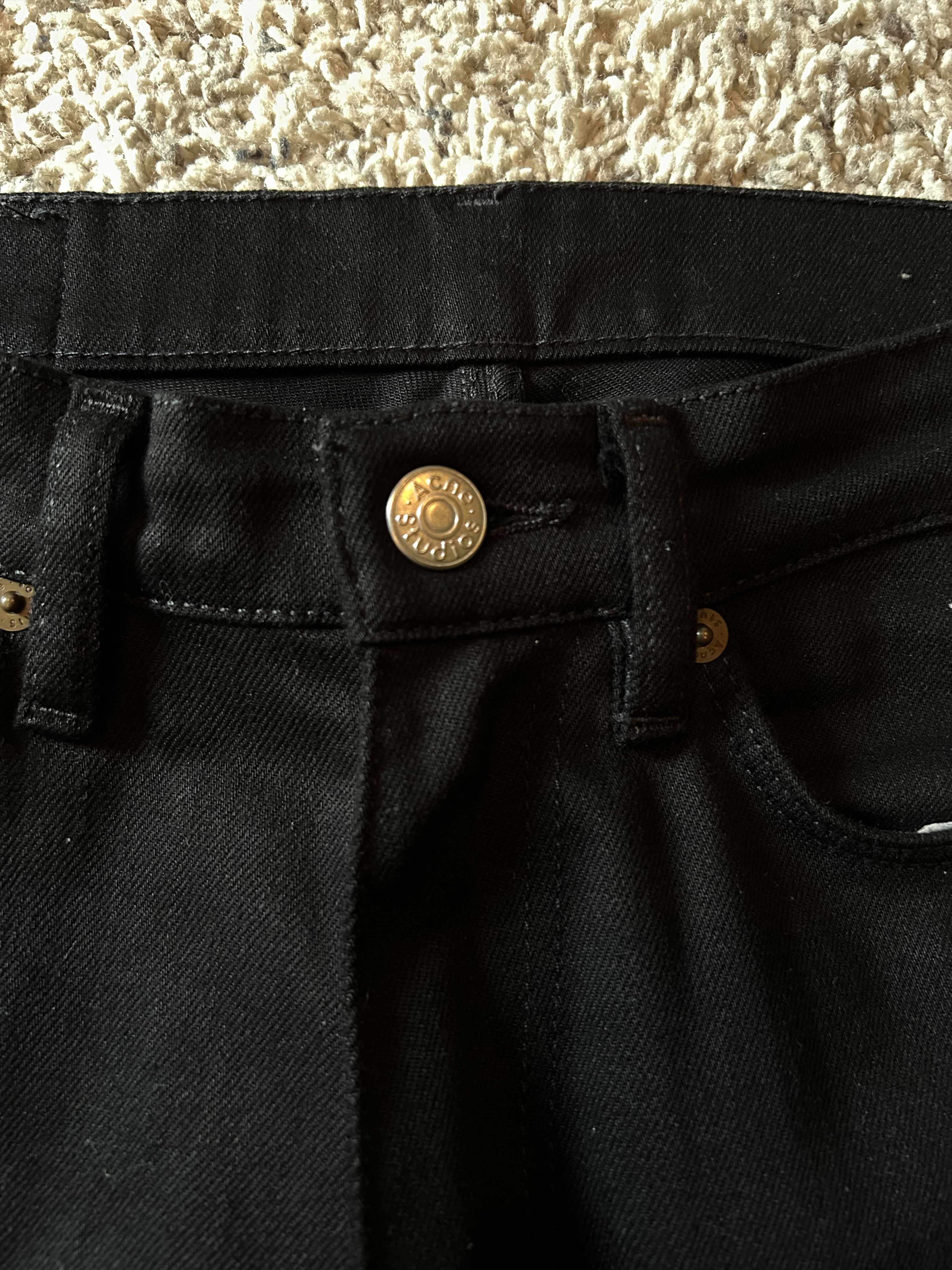 Acne Studios Men-Denim Max Stay Black Size US 29 - 4 Thumbnail
