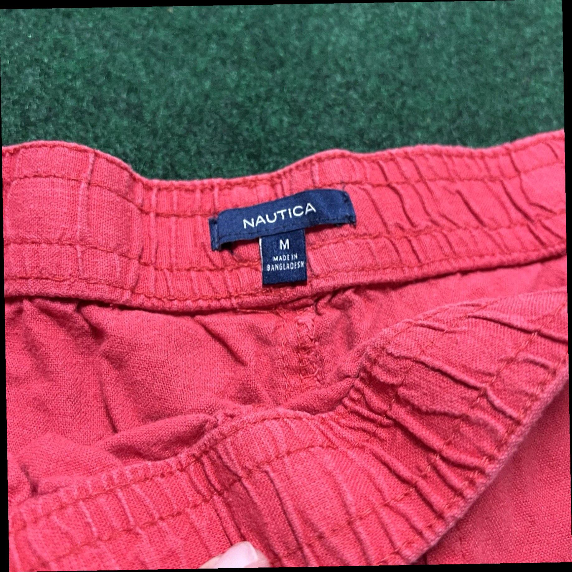 Nautica Nautica Shorts Womens Size M Red Linen Blend Pockets Casual Size 32" / US 10 / IT 46 - 3 Thumbnail