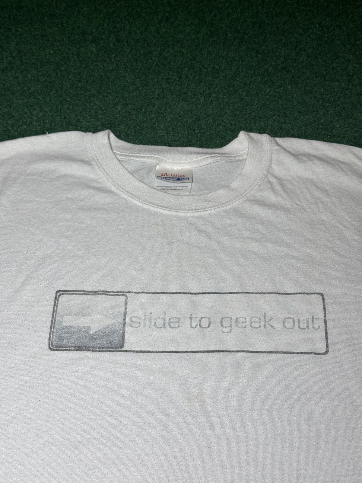 Vintage Slide To Unlock iPhone Apple Ipod Funny Geek Out XL T Shirt Size US XL / EU 56 / 4 - 2 Thumbnail