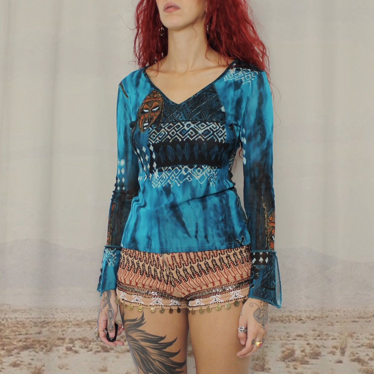 Other 🦒MASKS BLUE TOP🦒 Size M / US 6-8 / IT 42-44 - 2 Thumbnail