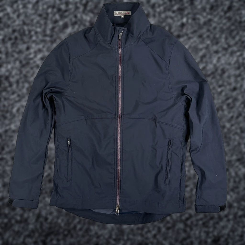 Vintage FENNEC Mens Windbreaker Jacket M Blue Full Zip Lightweight Softshell Golf Regular Fit Size US M / EU 48-50 / 2 - 1 Thumbnail