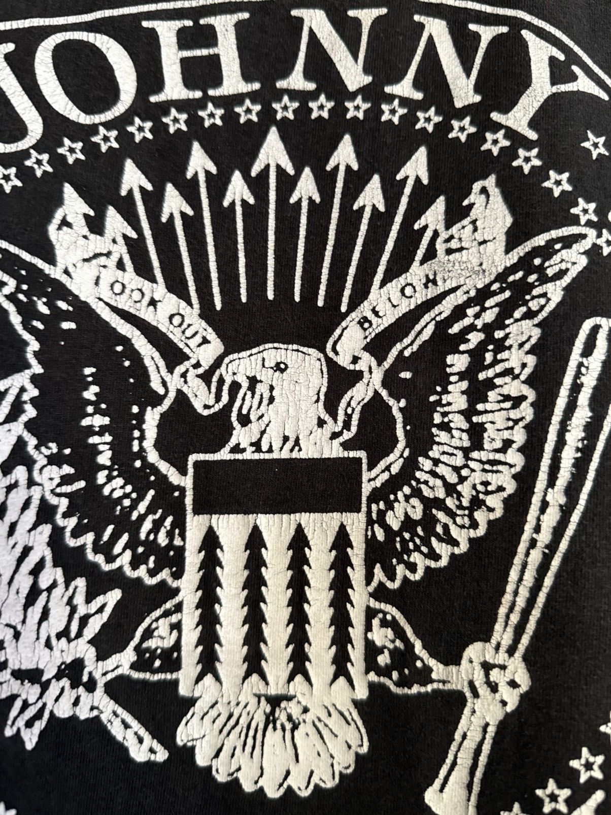 Band Tees Thrashed Vintage Ramones Punk Faded Tee Size US L / EU 52-54 / 3 - 3 Thumbnail