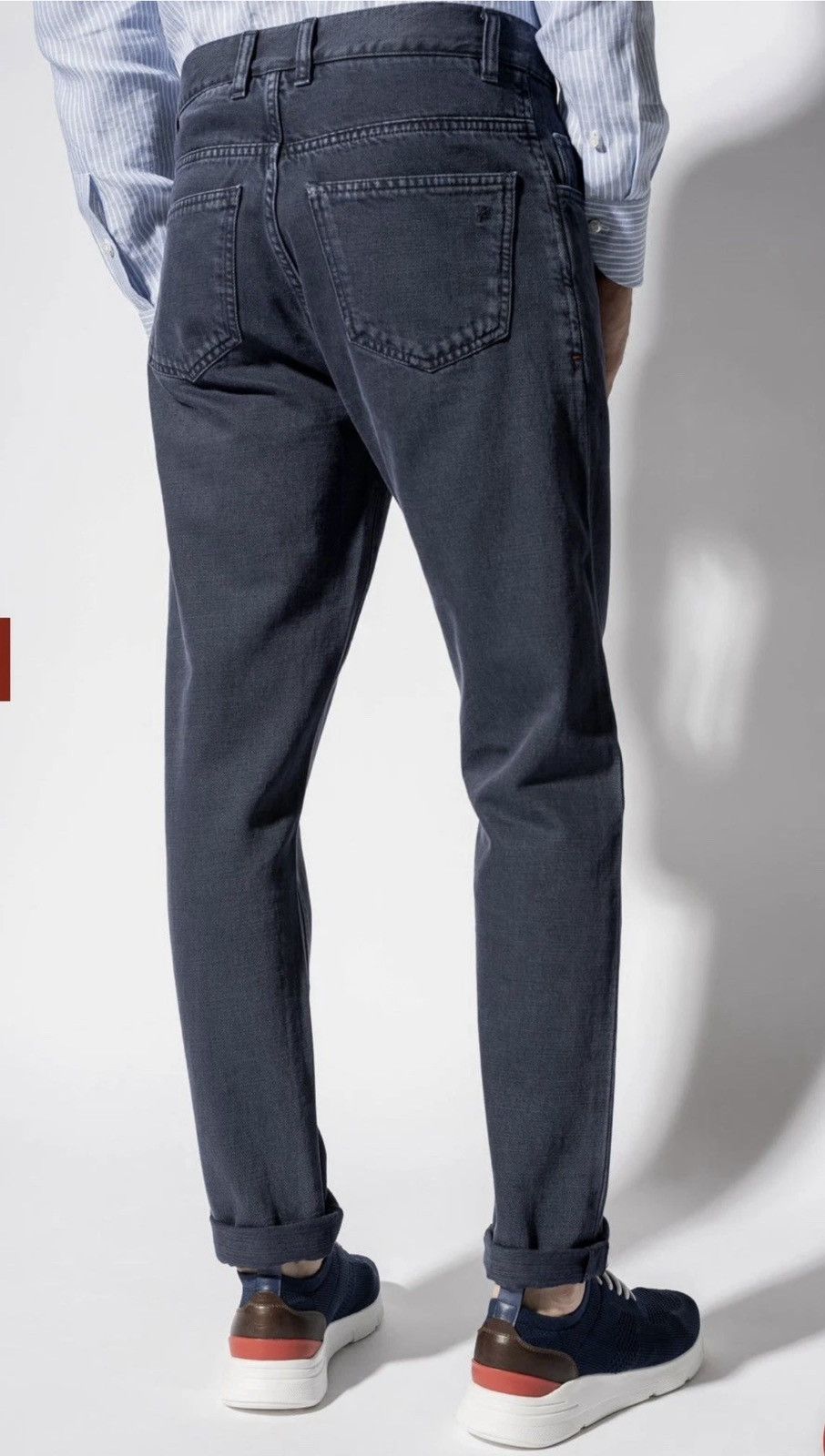 Isaia Barchetta Denim 5-Pocket Jean Size US 32 / EU 48 - 4 Thumbnail