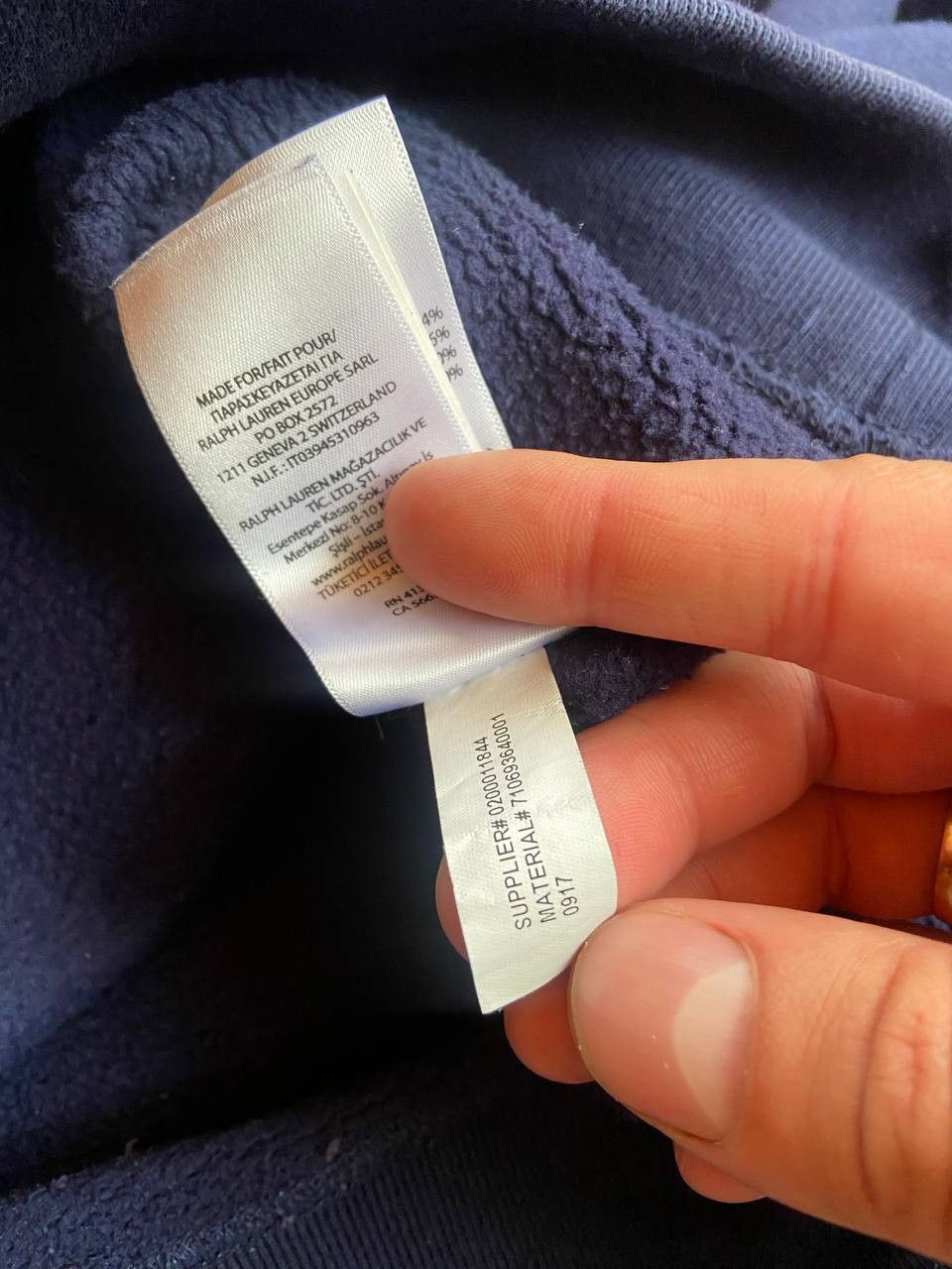 Polo Ralph Lauren Polo Ralph Lauren black blue Y2K hoodie Size US XL / EU 56 / 4 - 6 Thumbnail