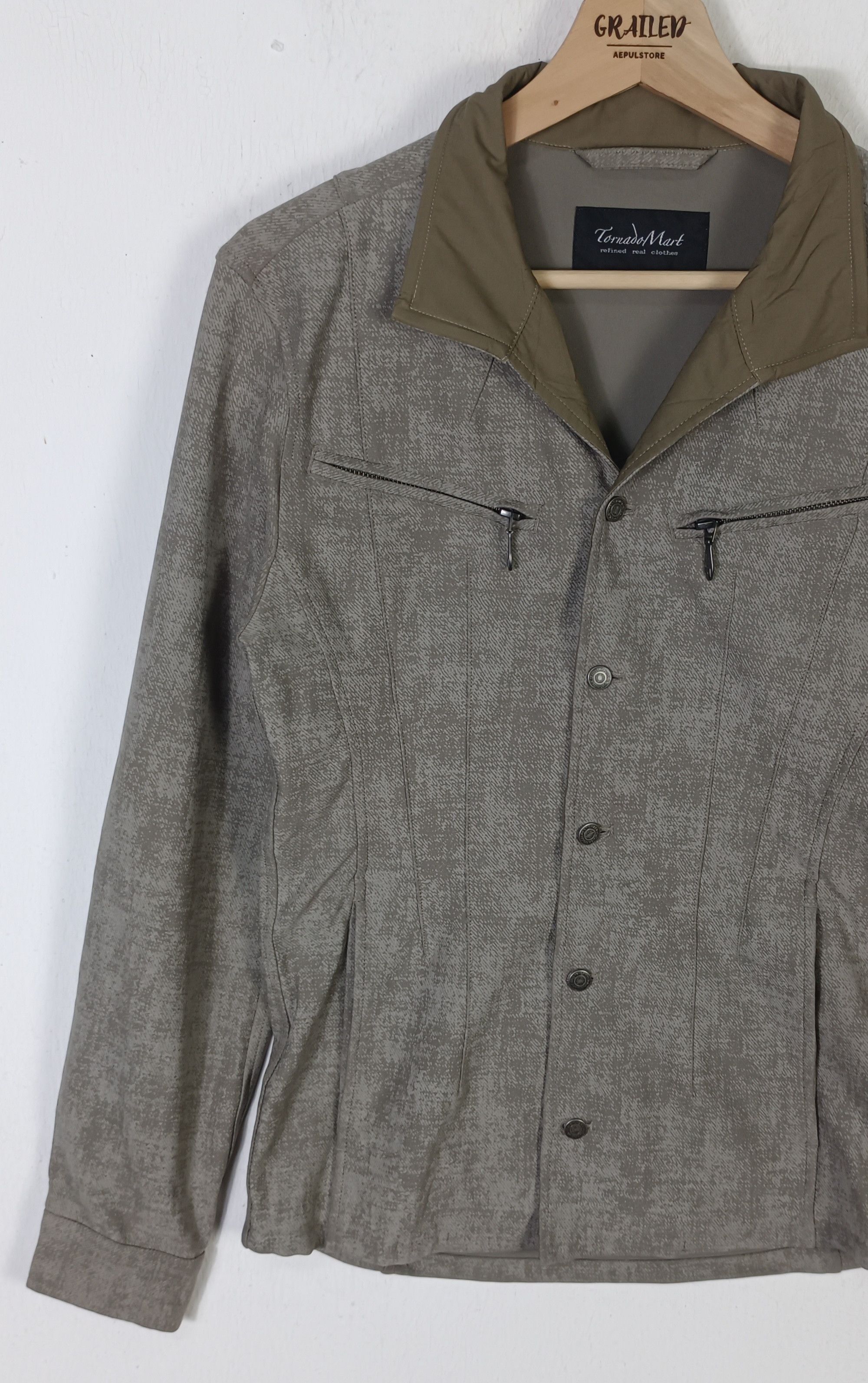 Tornado Mart Tornado Mart High Tension Uneven Denim Stand Blouson Size US M / EU 48-50 / 2 - 5 Thumbnail