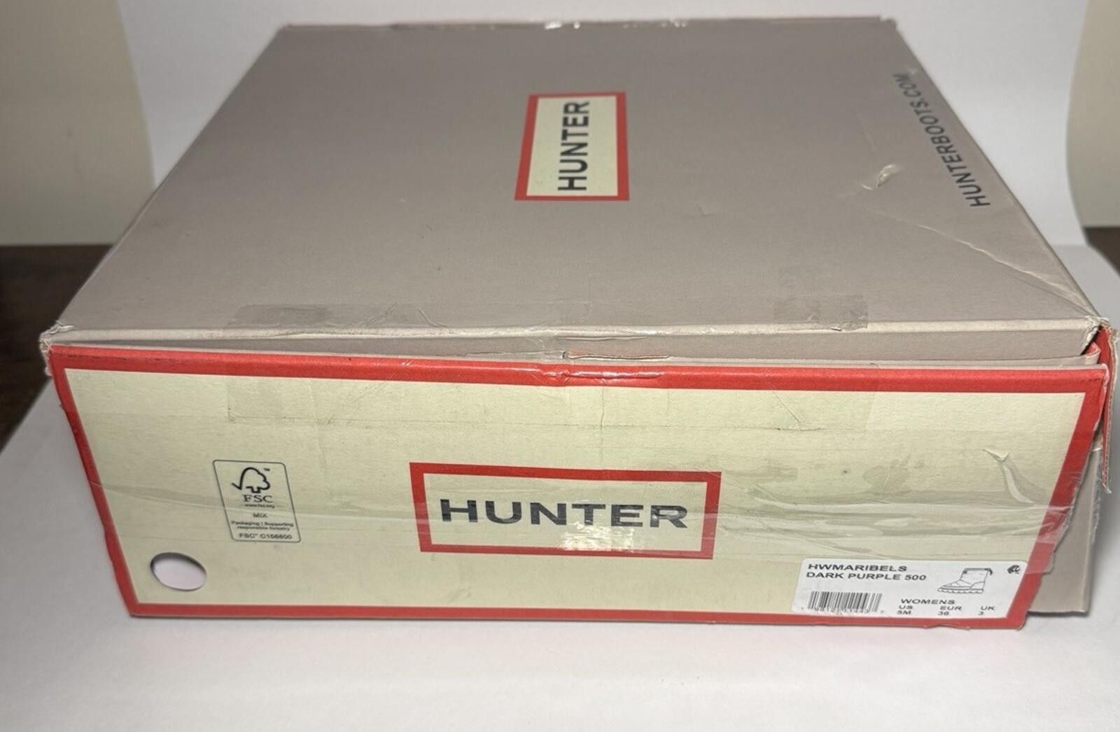 Hunter HUNTER Maribels Women's Winter Snow Boots Dark Purple 500 Size US 5 / IT 35 - 7 Thumbnail