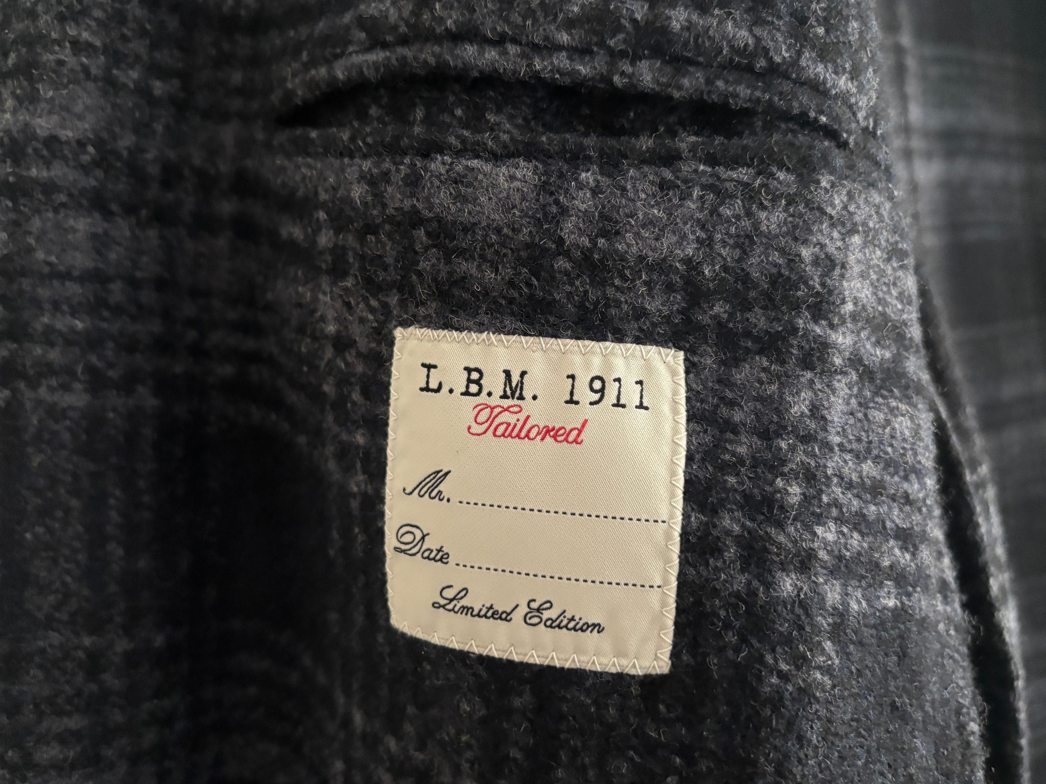 L.B.M. 1911 $000 Dandy Jacket Unstructured Plaid Wool Sport Coat Size 42R - 6 Thumbnail