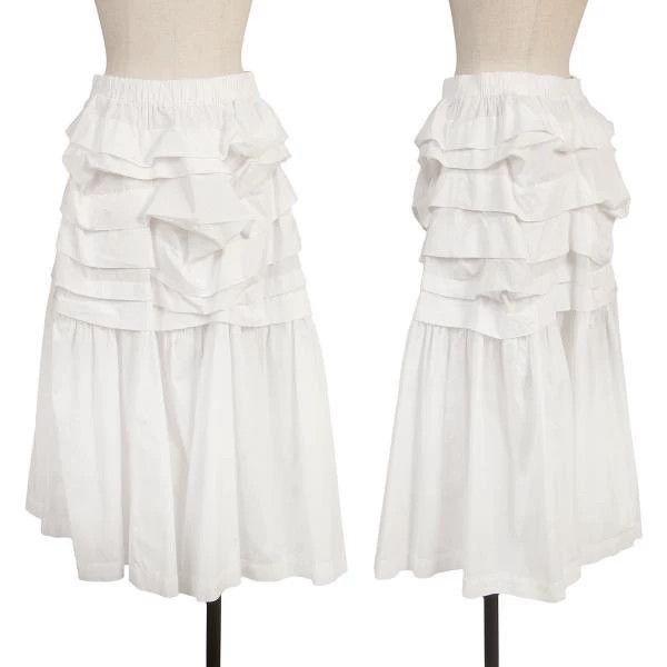Comme Des Garcons size M White Retro Design Skirt