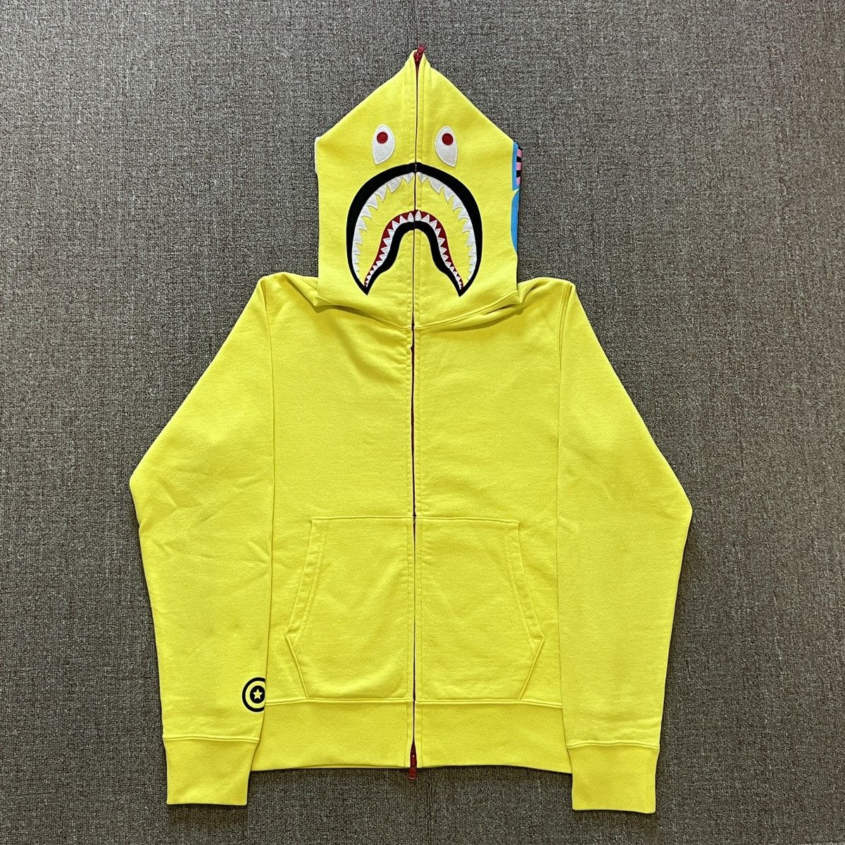 Bape Bape Yellow Color Shark Hoodie Size US S / EU 44-46 / 1 - 2 Thumbnail