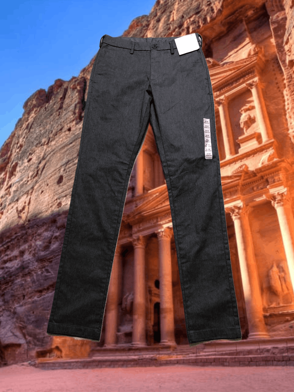 Uniqlo gray Casual pants Y2K Uniqlo streetwear vintage Size US 28 / EU 44 - 1 Thumbnail