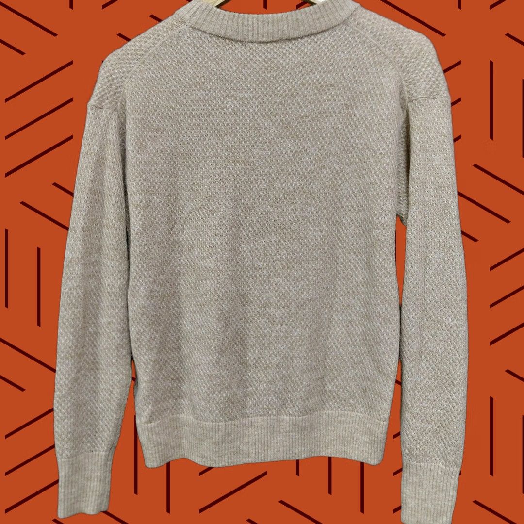 Quince Quince Alpaca Blend Sweater Beige Solid Knit Women Size M Crew Neck Lightweight Casual Travel Pullover Size M / US 6-8 / IT 42-44 - 1 Thumbnail