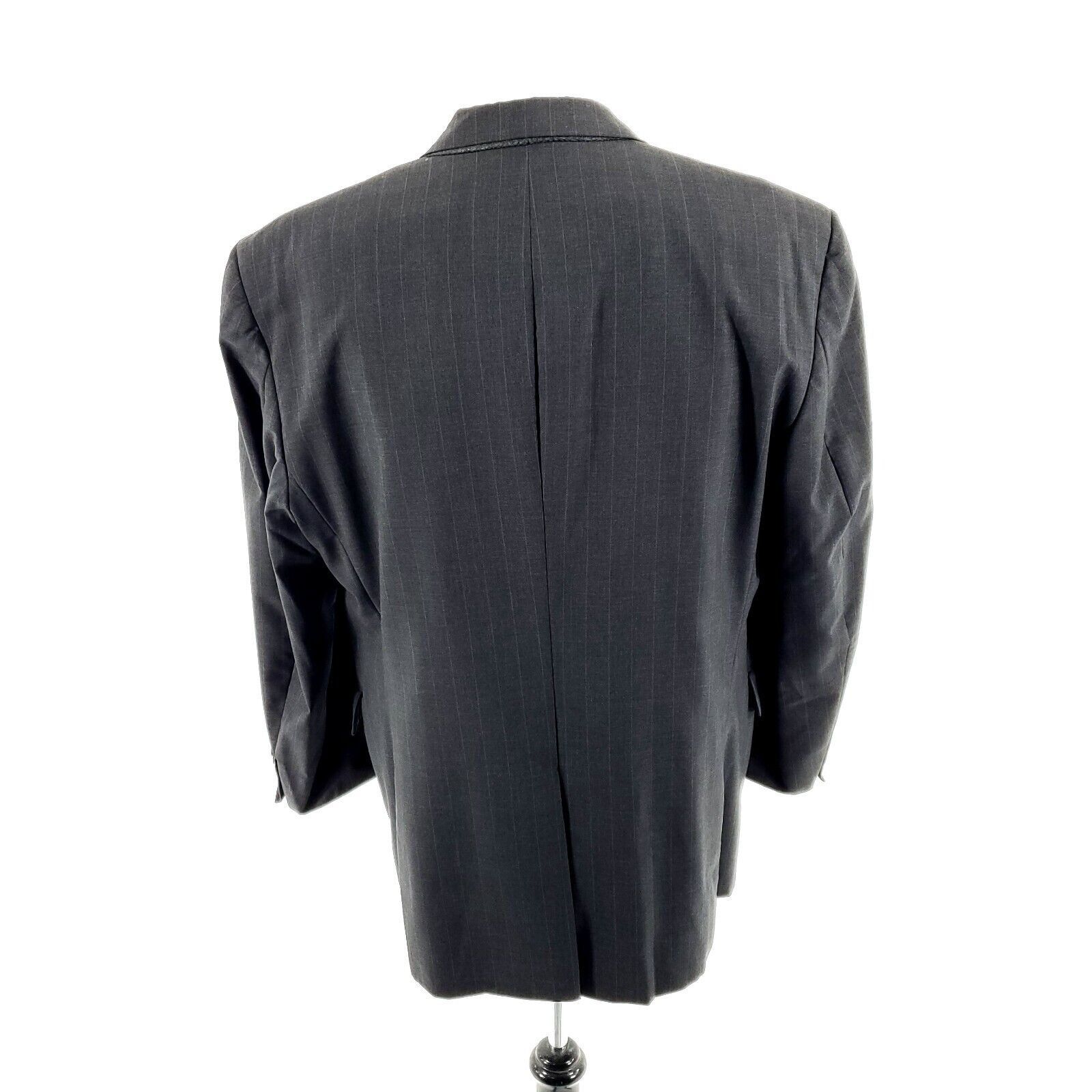 Jos. A. Bank Jos A Bank Wool 2 Button Suit Jacket 42R Gray Striped Tagged Size 42R - 5 Thumbnail