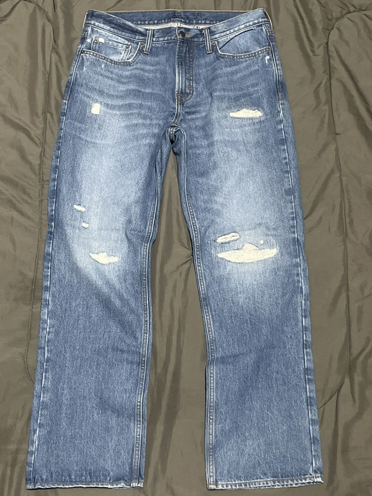 Other Unbranded Distressed Blue Denim Size US 32 / EU 48 - 1 Thumbnail